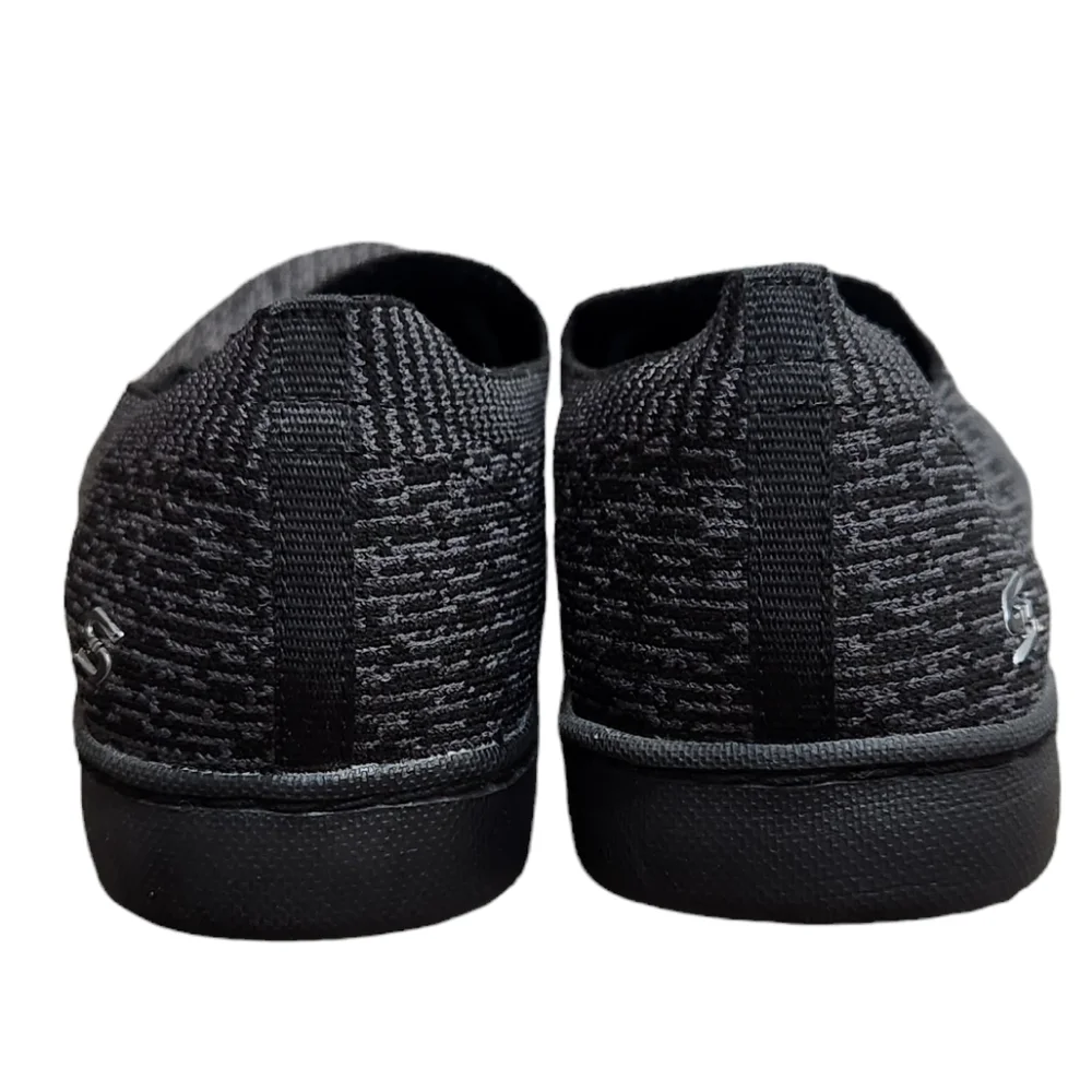 Skechers Air-Cooled Memory Foam Slip On Gray/Black Lite-Knit Skechers 7